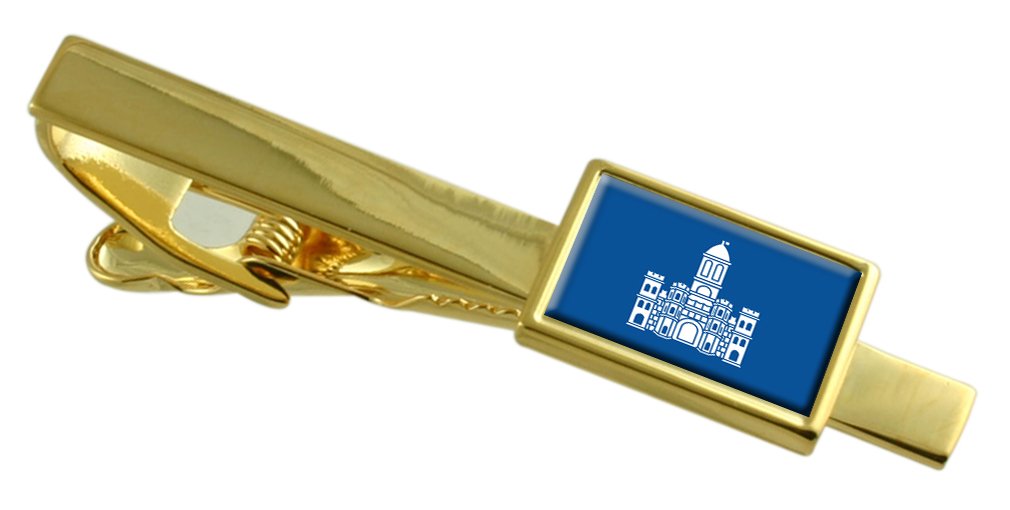 Bandera de Split Croacia clip de corbata de oro para trajes de caballero 3