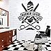 Kreative Barbershop Vinyl Wandaufkleber Tapete Dekoration Barbershop Aufkleber Aufkleber Wandbild 68X83Cm