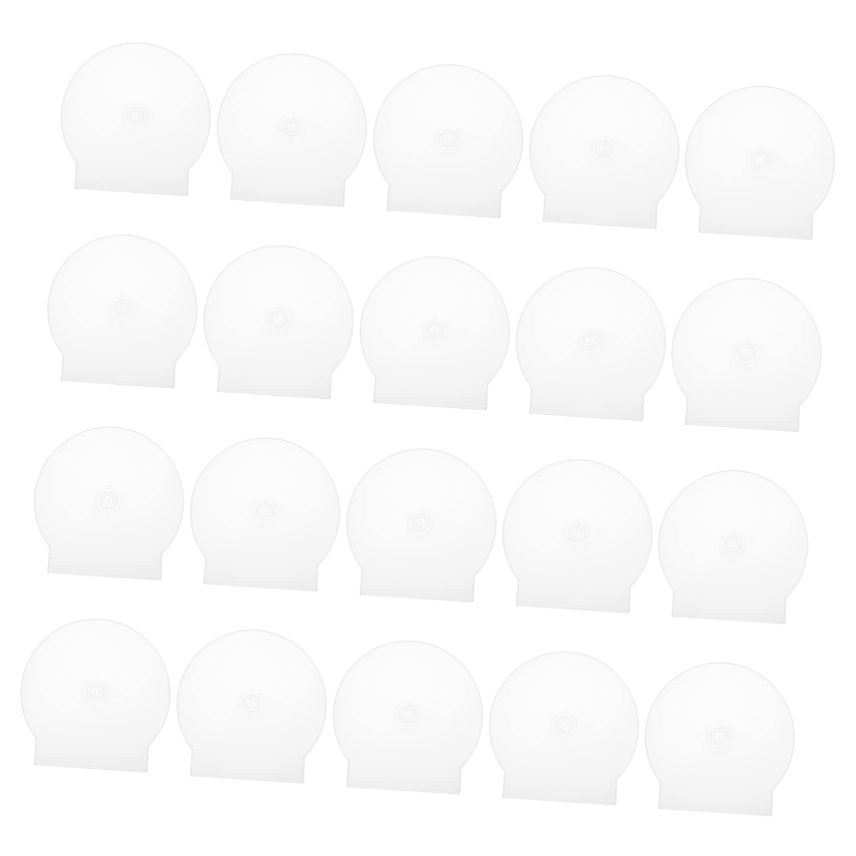 Cabilock 20Pcs Semicircular Transparent Plastic CD Storage Box for Optical Disks Scratch Resistant Design Organize and Protect Your Discs with Reliable Craftsmanship