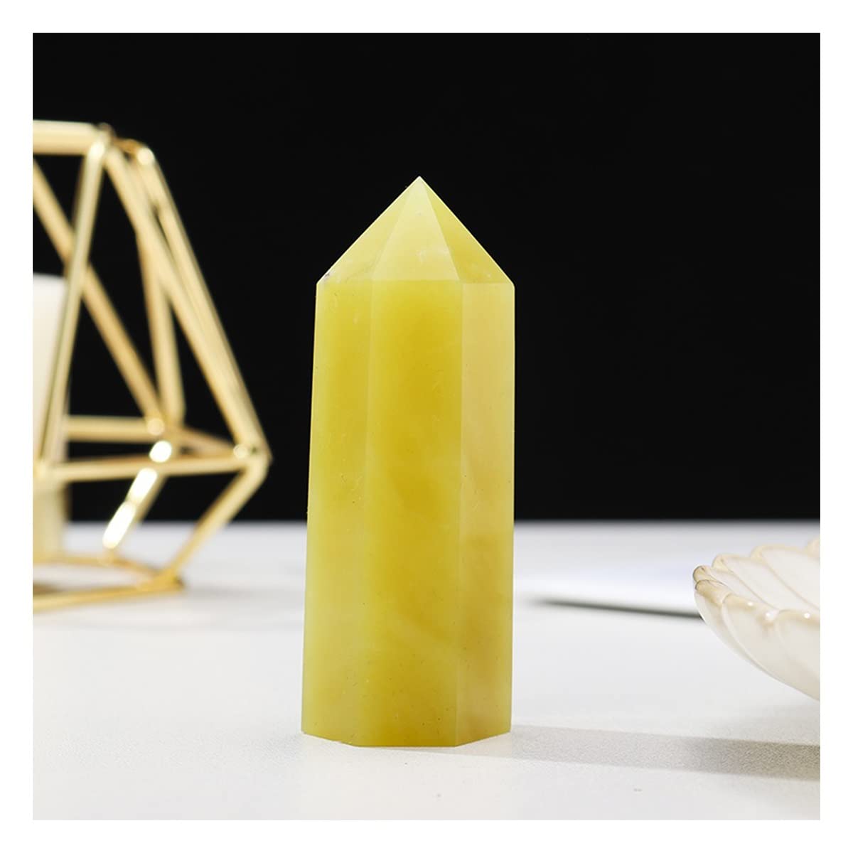 Piedras de Cristal de Jade Verde de 7-8cm perfectas para Meditación y Decoración de Interiores