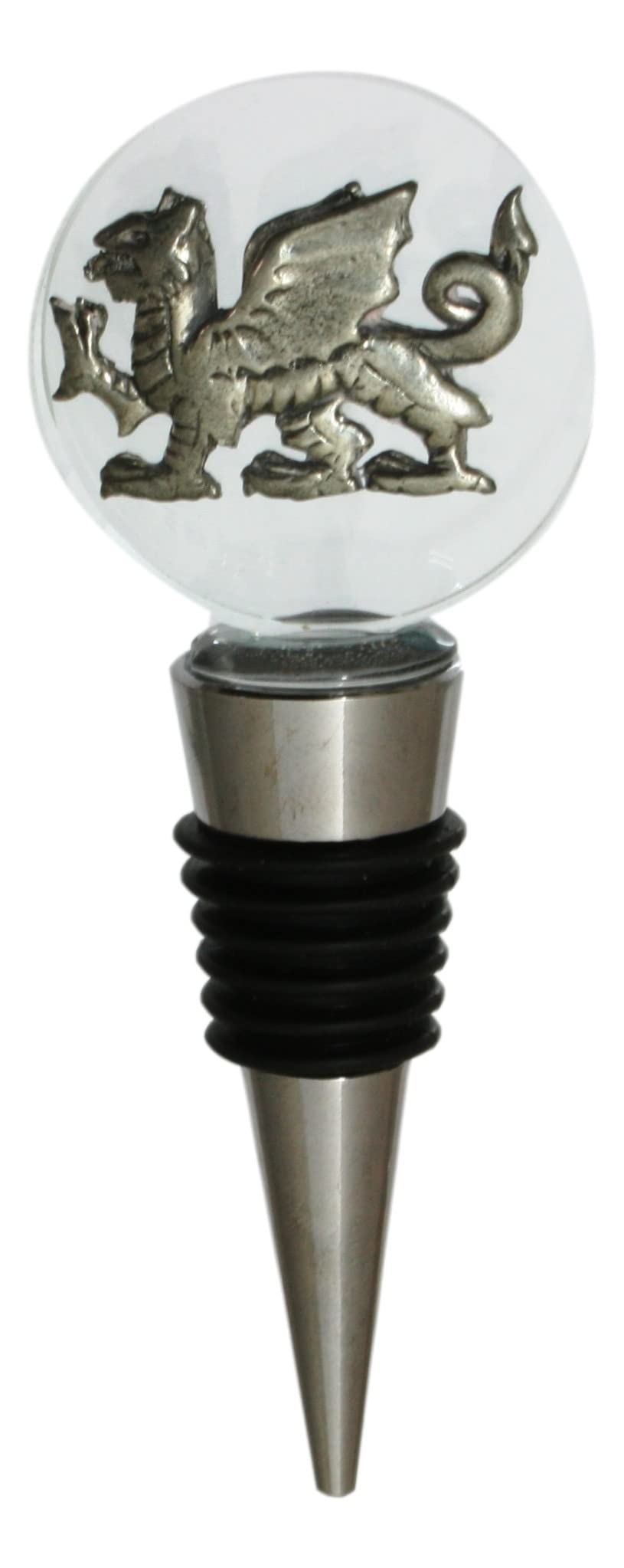 Welsh Dragon Glass Wine Whiskey Stopper Bottle Top 391