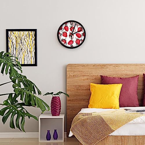 Horloge murale silencieuse à quartz sans tic-tac pour maison et bureau