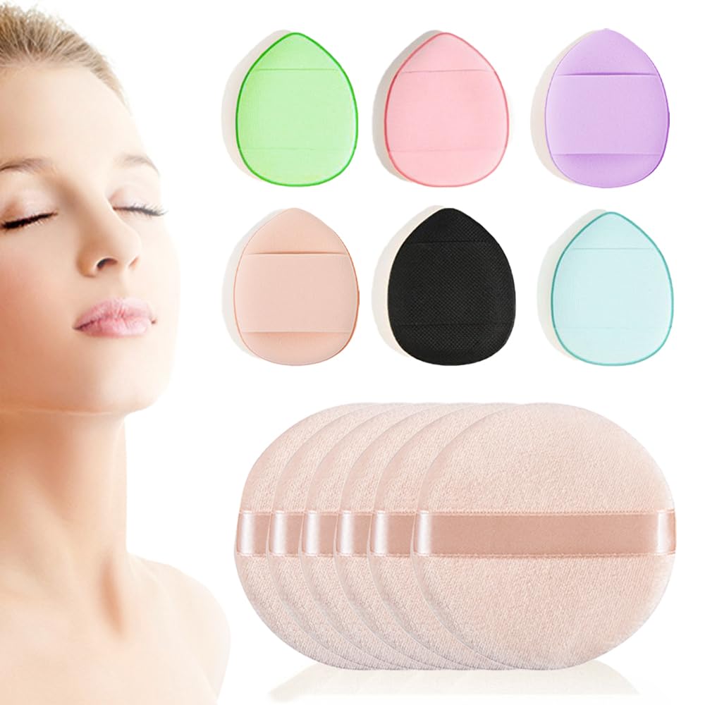 TRKETK 12 Pieces Cosmetic Powder Puff