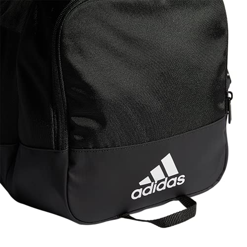 adidas Defender 4 Small Duffel Bag, Black/White