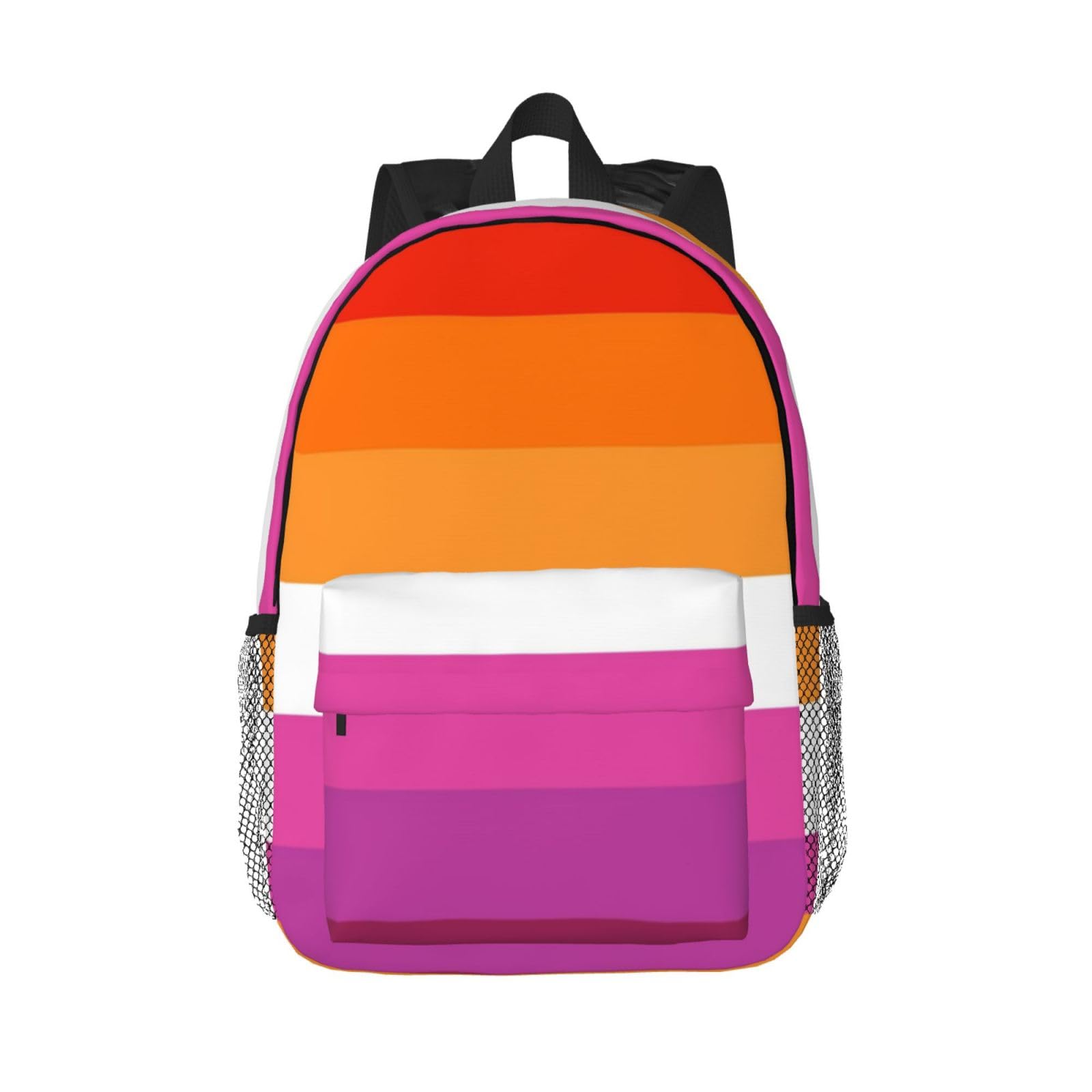 YounPrenG Backpack, Casual Daypack School Backpack Book bag Hiking Travel Camping Backpack, Lesbian Pride Flag