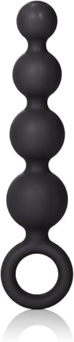 Miniatura 7 de CalExotics Booty Call Vibro Kit - Cuentas de placer anal de bala vibradora con cable, sonda anal de huevo vibratorio para adultos, color negro