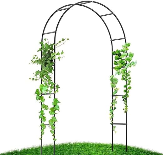 Supvox® Garden Arch Plant Stand - Metal Plant Stand for Balcony - Arch Steel Frame Garden - Garden Trellis for Climbing Pl...