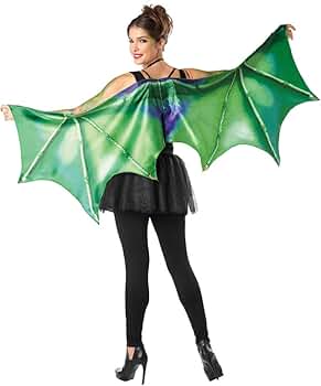 Amazon.com: Seasons Women Green Dragon Cape Wing, Women Halloween Dragon  Dress Costume : Clothing, Shoes & Jewelry