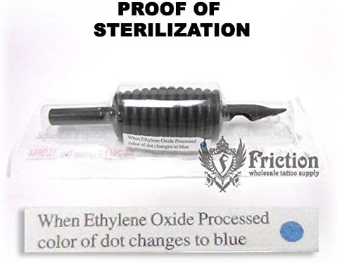 1.2" Disposable Samurai Class Silicone Grip Tattoo Tubes 3D Diamond 20/box