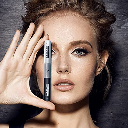 2-in-1 Eyelash Growth Serum & Eyebrow Growth Serum for Longer, Fuller Lashes & Brows - Natural & Organic Lash Growth Serum and Eyebrow Hair Growth Enhancer - Day and Night Lash Boost Serum - 0.34 oz - Thumbnail 2