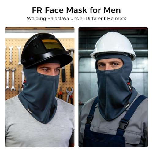 Image of FR Balaclava Face Mask Flame Resistant Balaclava FR Mask for Men Arc Rated NFPA2112 CAT2 Cover Hood for Welding