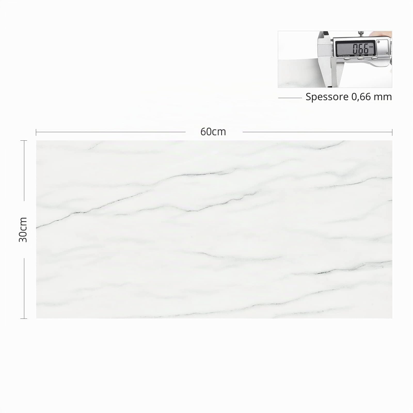 FunStick 30X60CM 15 Piastrelle Adesive Pavimento Bagno Effetto Marmo Bianco Adesivi per Piastrelle Pavimento PVC Adhesivo Soggiorno Camera da Letto Marmo Decorativi Rivestimento Mattonelle Adesive