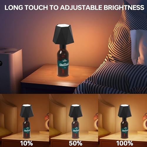Kacuozx B001 Led Table Lamp, Rgb Colorful Bottle Lamp, Cordless Rechargeable Dimmable Portable Desk Lamp thumb #2