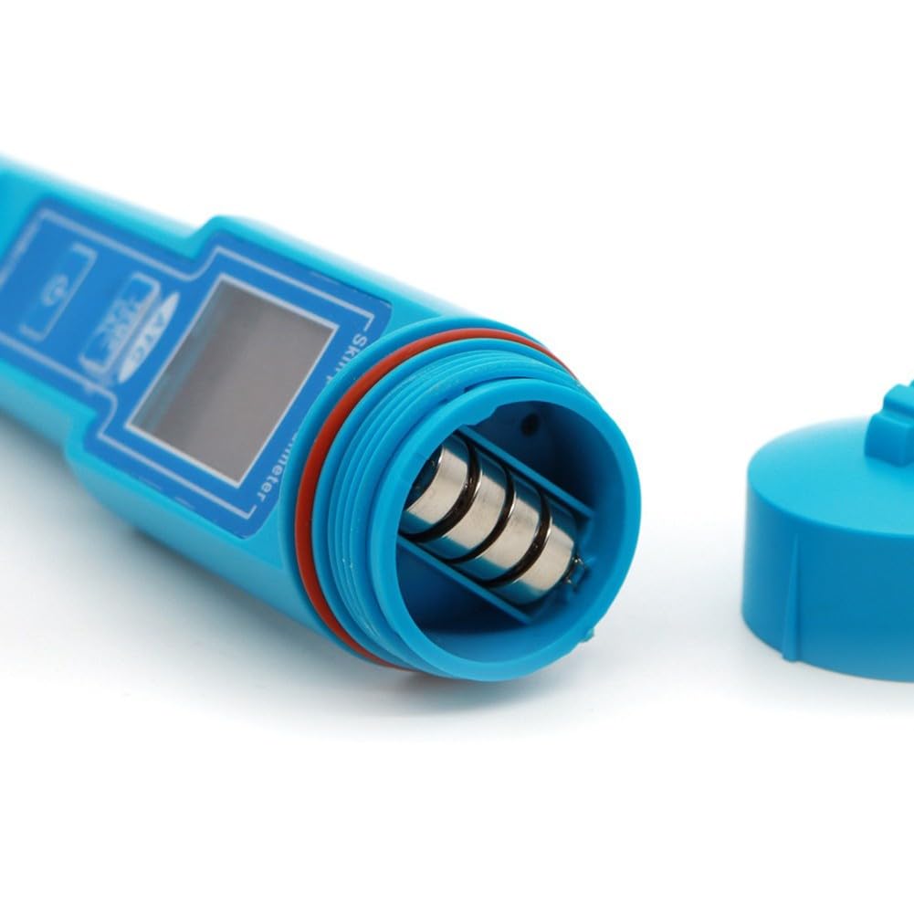 Lecreatekit Misuratore di pH digitale e termometro, IP67, impermeabile, 2 in 1, tester di acidità con ATC per suolo, acqua, cibo, carne, laboratorio, acquario, piscina, idroponica, intervallo di pH 0