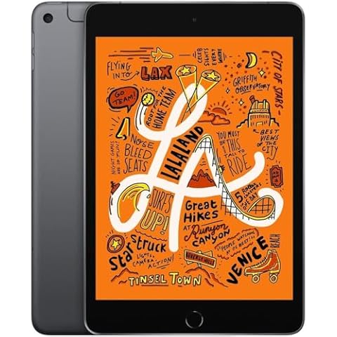 Apple iPad Mini (Wi-Fi + Cellular, 256GB) - Space Gray (Renewed) Cover