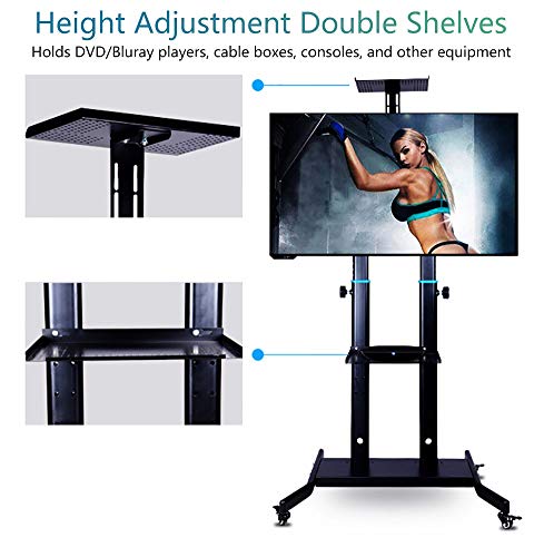 Soporte Móvil para TV de Piso para Pantallas 42 a 85 Pulgadas miniatura 2