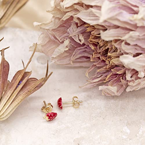 Boucles d'oreilles fraise or jaune 9ct : finis les bijoux ternes