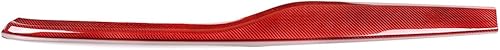 Miniatura 6 de YIWANG 100% rojo de fibra de carbono real tablero de instrumentos decoración panel Trim para Alfa Romeo Stelvio 2017 2018 2019 mano izquierda coche