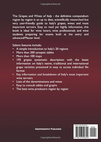 image for THE GRAPES AND WINES OF ITALY: The definitive compendium region by reg