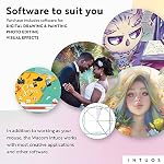 Wacom Intuos Small Bluetooth Graphics Drawing Tablet, Portable for Teachers, Students and Creators, 4 Customizable ExpressKeys, Compatible with Chromebook Mac OS Android and Windows - Black