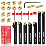 CHAWNIAO Indexable Lathe Turning Tool 21Pcs Kit 5/8