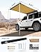 JOYTUTUS Vehicle Awning 6.6'x8.2' Roof Rack Pull-Out Sun Shade UV50+, Weatherproof 4x4 Side Sunshade for Camping, Car Awning with Adjustable Hardware, Quick Set-up, SUV/Truck/Van/Jeep