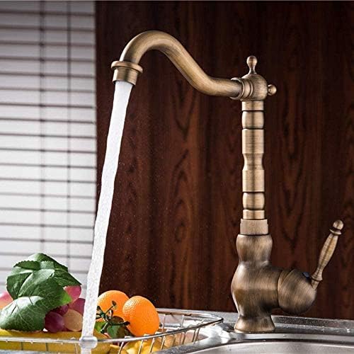 Mitigeur robinet d'eau bronze antique pour simplifier la vaisselle