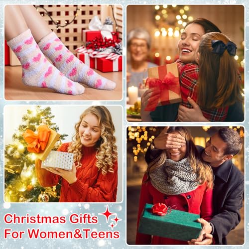 YANGTE Fluffy Socks Womens, Cosy Bed Socks, Warm Fuzzy, Perfect Gifts for Women, Mom, Her, Sister - Image 4