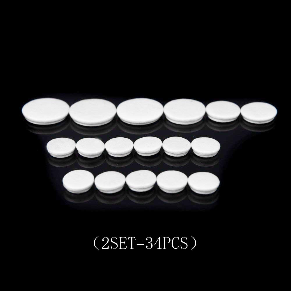 Set di 17 cuscinetti in pelle per clarinetto per accessori di ricambio per strumenti a fiato squisiti 2 set