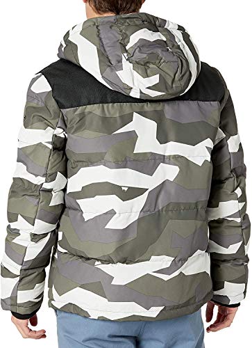 Image of DKNY Men's Mixed Media Quilted Puffer Jacket