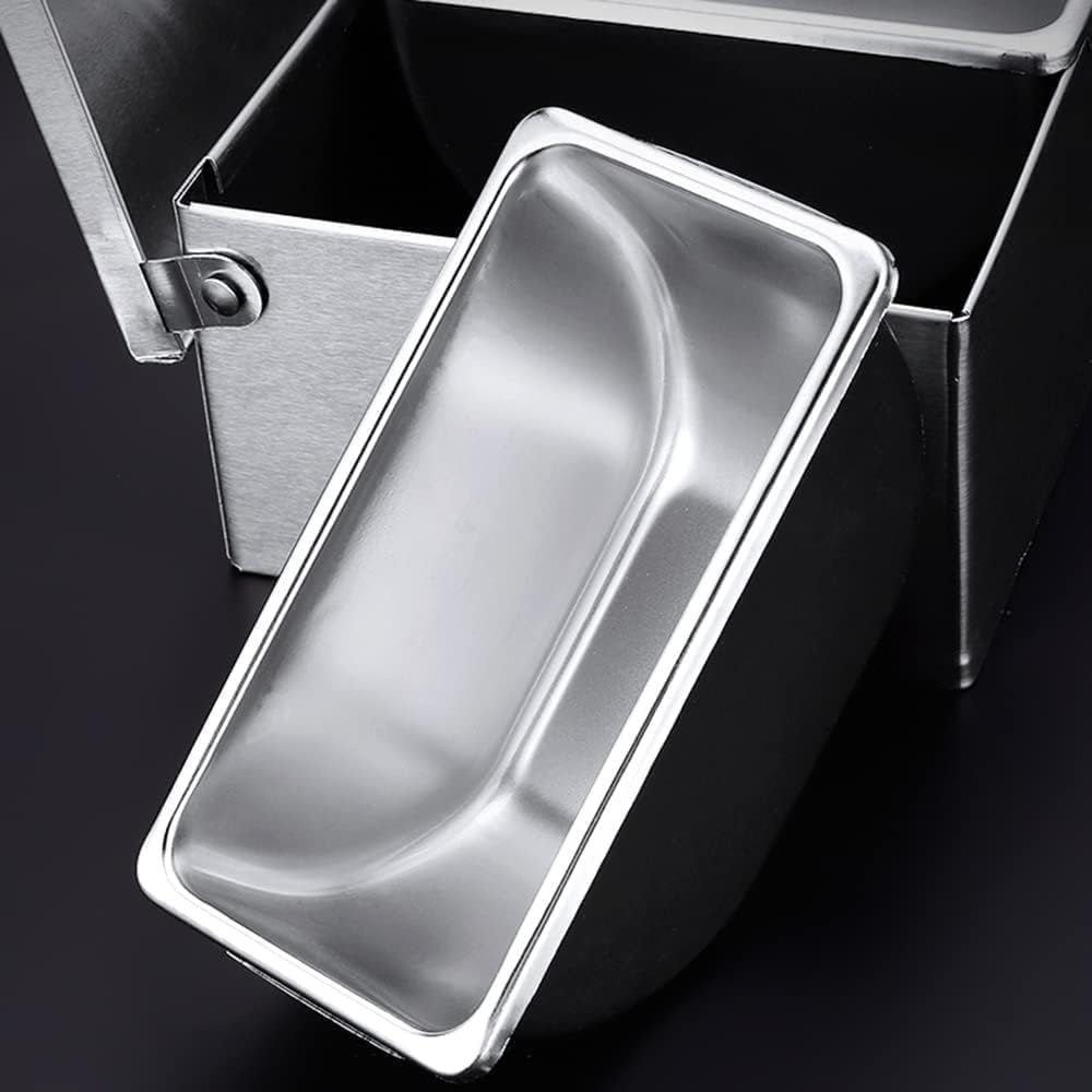 Stainless Steel Condiment Dispenser, 6 Compartment Topping Station with Lid, Reusable Ice Cooled Container for Pizza Ingredients and Seasonings