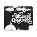 We are Dreamers Black White Quote Cleaning Cloth Screen Cleaner 2pcs Suede Fabric