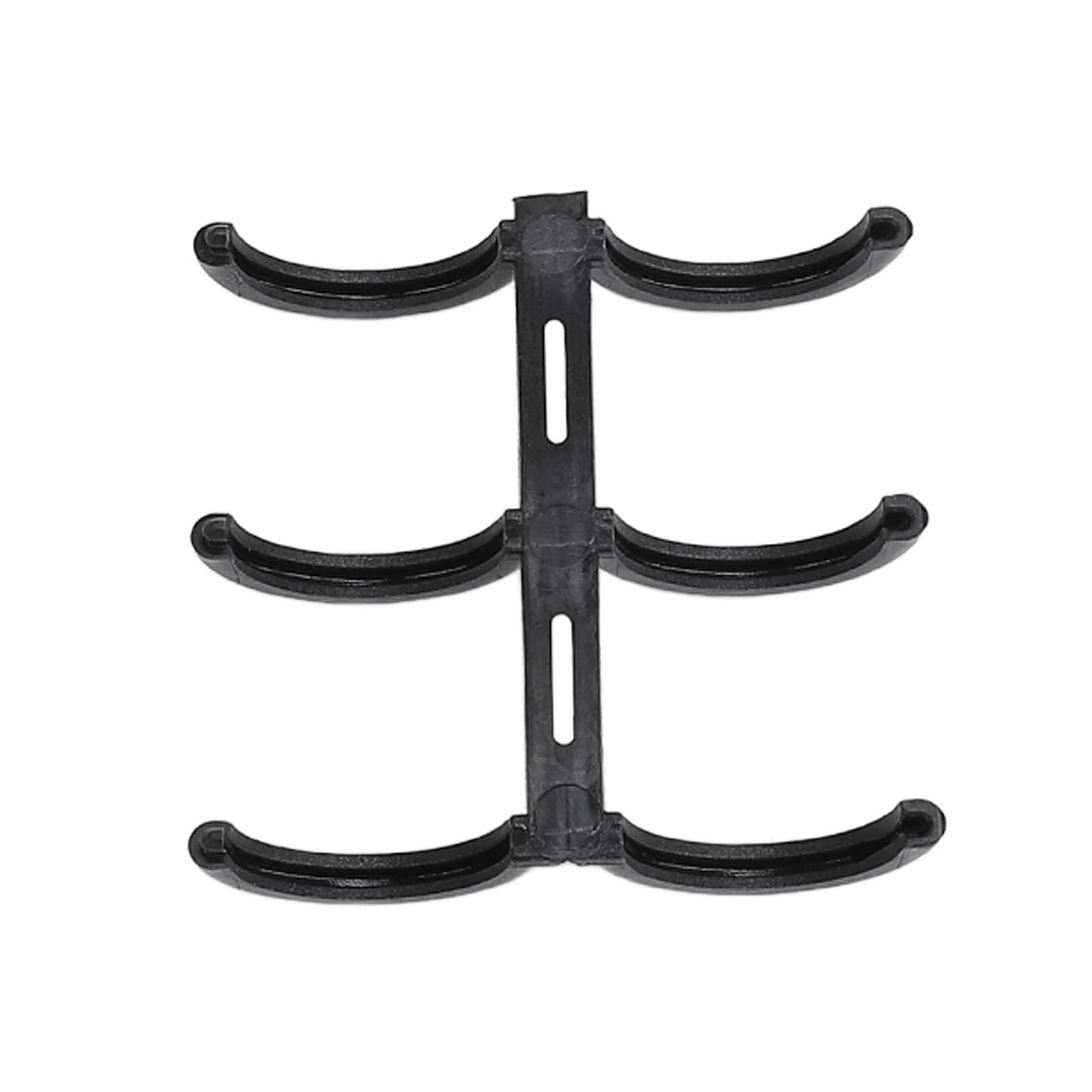 Dorso per rilegatura a pettine da 50 pezzi, 16 mm 3 anelli 120 fogli Dorso per rilegatore per libri per B5, A5, A6, A7, distanza fori 19 mm (Nera)