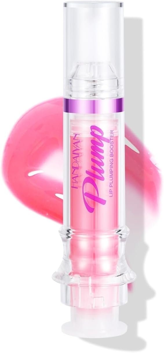 Plumping Lip Oil with Chili Extract – Clear Pink Instant Plumper Lip Gloss, Hydrating & Nourishing Tinted Lip Balm Liquid Lipstick voor Lip Plumper Gloss Day & Night Moisturizing Reparatie Lip Oil