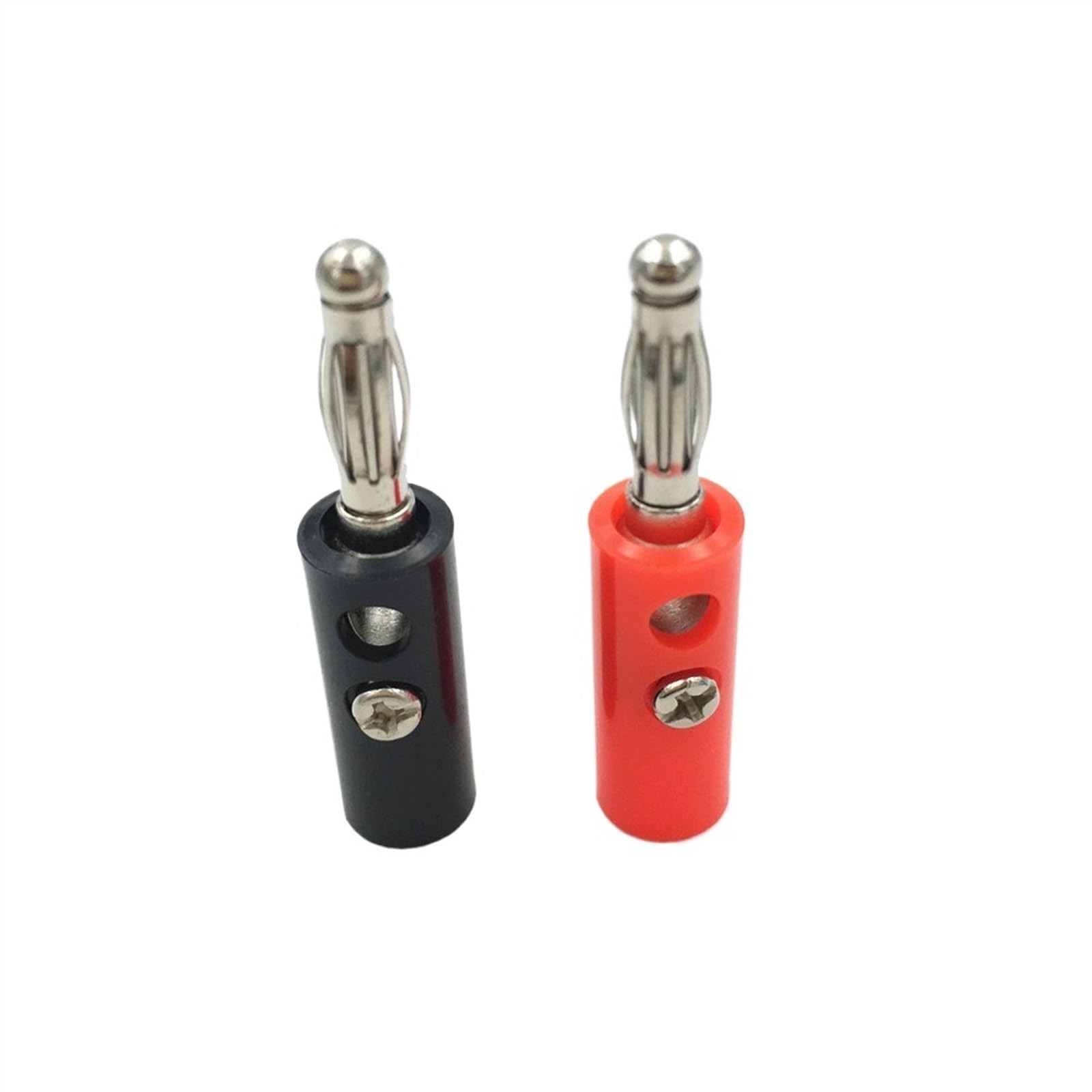 10 sztuk czarny i czerwony kabel głośnikowy kabel audio złącze wtykowe gniazdo męskie 4mm bananowe złącze kablowe (70R)