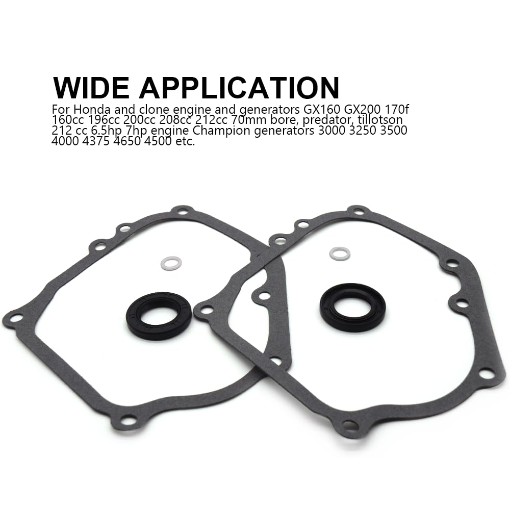 Antique Dining Sets With 10 Items In Set Honda Gx160 Crankshaft 10Pcs/lot Crankcase Side Cover Gasket For Honda GX160 GX200 5.5HP 6.5HP Gx160 Gasket Kohler Lawnmower Carburetor Parts 16 HP Horsepower - Foto 4