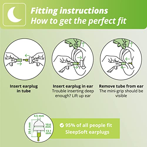 51o3K4a1+7L Alpine SleepSoft Sleeping Earplugs - Ultra Soft Filter for Side Sleeper - Reduce Noises & Improve Sleep – Reusable… - Image 6