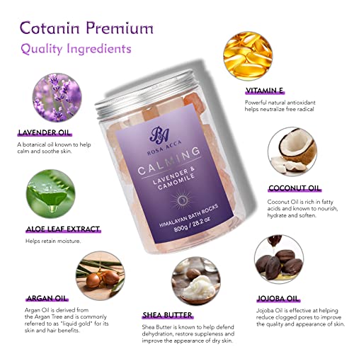 Himalayan Bath Soak Salt - Pure Naturals Organic Himalayan Body Soak With Essential Lavender Oil, Relaxation & Stress Relief, Mineral Soak For Body & Foot, Gift For Women & Men(Lavender & Camomile) #TOP1