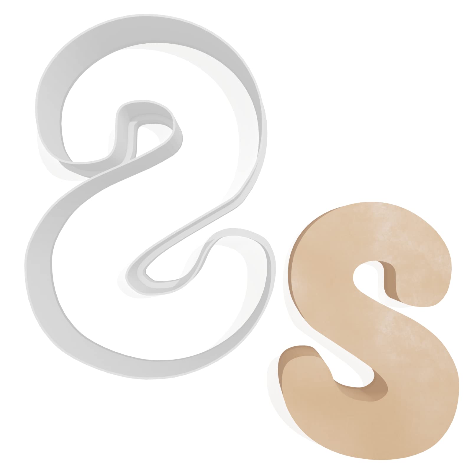 Letter S Cookie Cutter - 3 Sizes