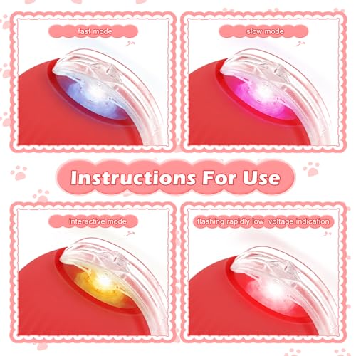 KEWUZY-Katzenspielzeug-Elektrisch-mit-LED-Licht-Interaktives-Katzenspielzeug-360-Grad-Ball-Automatischer-Modellierung-Katzenball-mit-Seil-USB-Wiederaufladbarer | Dealmeister.io Alt tag für bilder post titel