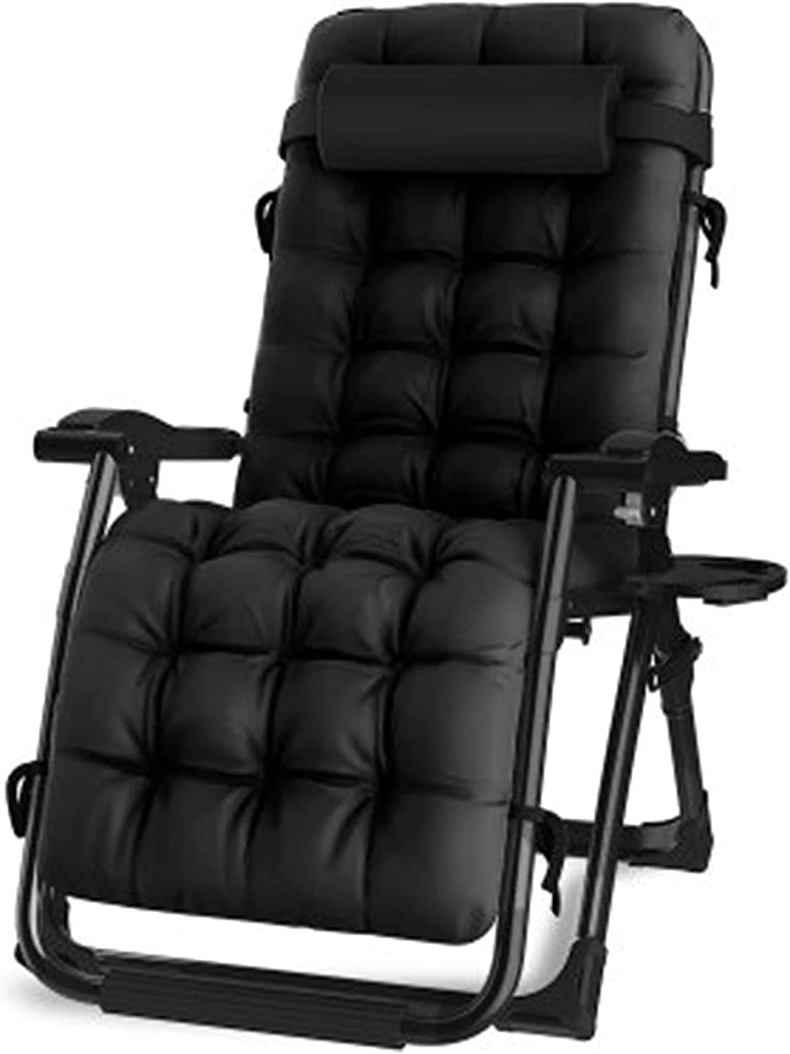Chaises longues pliantes de jardin extérieur et fauteuil de patio relax gris 1