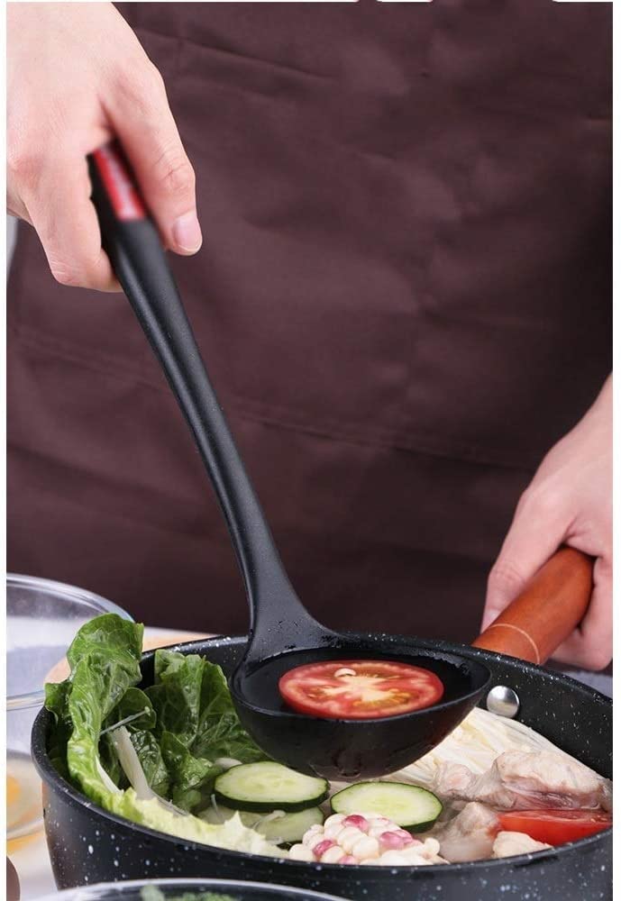 Set di Utensili da Cucina da Cucina, 6 Pezzi di Utensili da Cucina in Silicone Antiaderente Set di spatole con Supporto, Set di Utensili da Cucina in Silicone