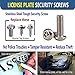 ZXFOOG License Plate Screws Anti Theft- 8 PC Button Head Torx M6 3/4
