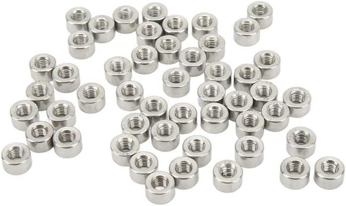 Cylindrical Coupling Nut Coupling Nut Set Wear Resistant M5 for Pipeline Maintenance