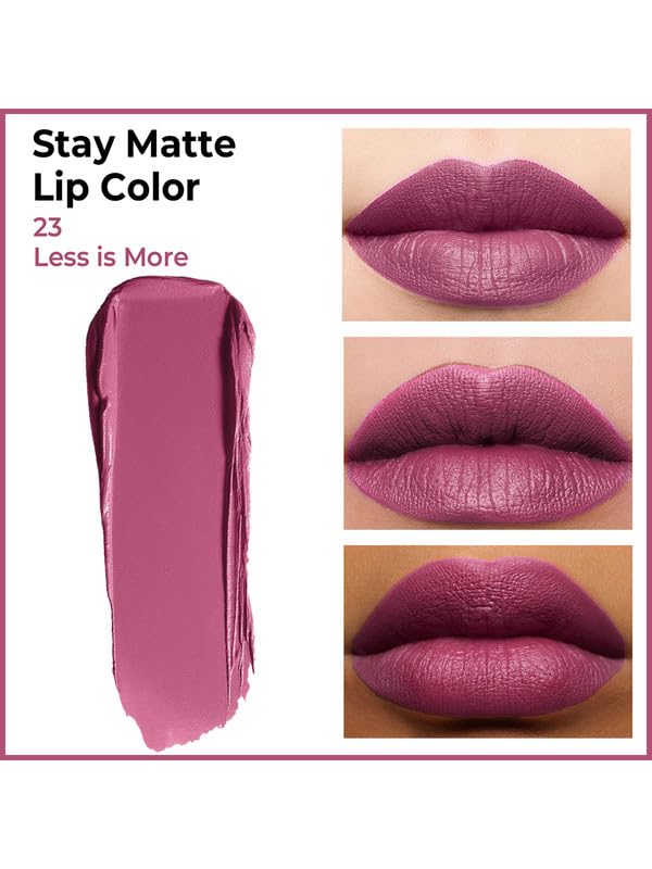 Image of INSIGHT Stay Matte Lipcolor | Butter Texture with Matte Finish | Long Lasting Formula | Transferproof | Comfortable Wear | Infused with Avocado Oil & Niacinamide - (LESS IS MORE) 3g