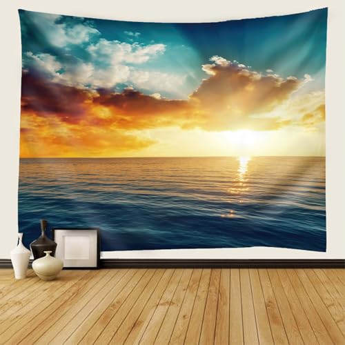 Tapiz de amanecer marino de 150x150 cm ideal para dar vida y color a habitaciones infantiles 2