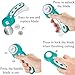 Headley Tools Rotary Cutter Set - 45mm Fabric Cutter, 5 Extra Rotary Blades, A3 Cutting Mat, Quilting Ruler and Sewing Clips, Craft Knife Set, Ideal for Crafting, Sewing, Patchworking,Turquoise