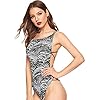 MakeMeChic-Womens-Crisscross-Strappy-Backless-Scoop-Neck-Tiger-Cheetah-Bodysuit MakeMeChic Women's Sleeveless Mock Neck Bodycon Jumpsuit Unitard Bodysuit Zebra XS