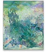 IUI Abstract Canvas Wall Art Spring Mountains - Chromatic Reverie Collection, Modern Impressionis...