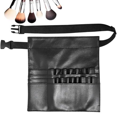 ZVRSUA Trousse de Maquillage Professionnel,Ceinture pour Trousse de Maquillage de Maquilleur,Sac Rangement pour Outils Maquilleur, pour Le Maquillage Rencontres